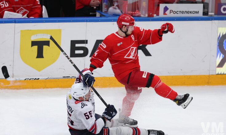 «Спартак» провёл игру с «Нефтехимиком», как и всю «регулярку» ХК Спартак-ХК Нефтехимик