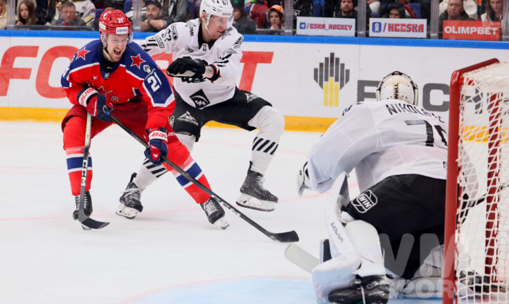 Десятый «сухарь» Гамзина и шайба Абрамова приносят ЦСКА домашнюю победу над «Трактором» ПХК ЦСКА-ХК Трактор